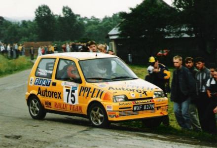 Jacek Sikora i Marek Kaczmarek - Fiat Cinquecento Sporting.